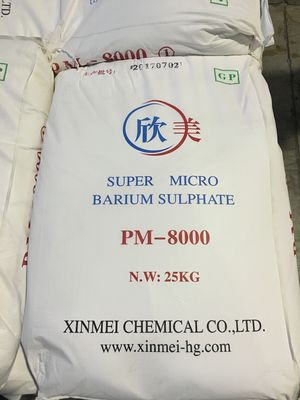 ISO14001 Powder Coating Raw Material PM8000 Solid Barium Sulfate For Plastics