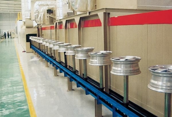 Chemical Resistance Grey Matte Wheel Powder Coating Electrostatic Spraying